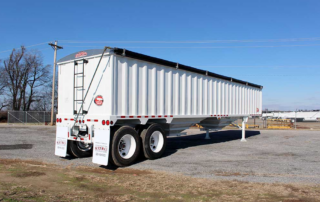 The Harvest Master steel bottom dump trailer